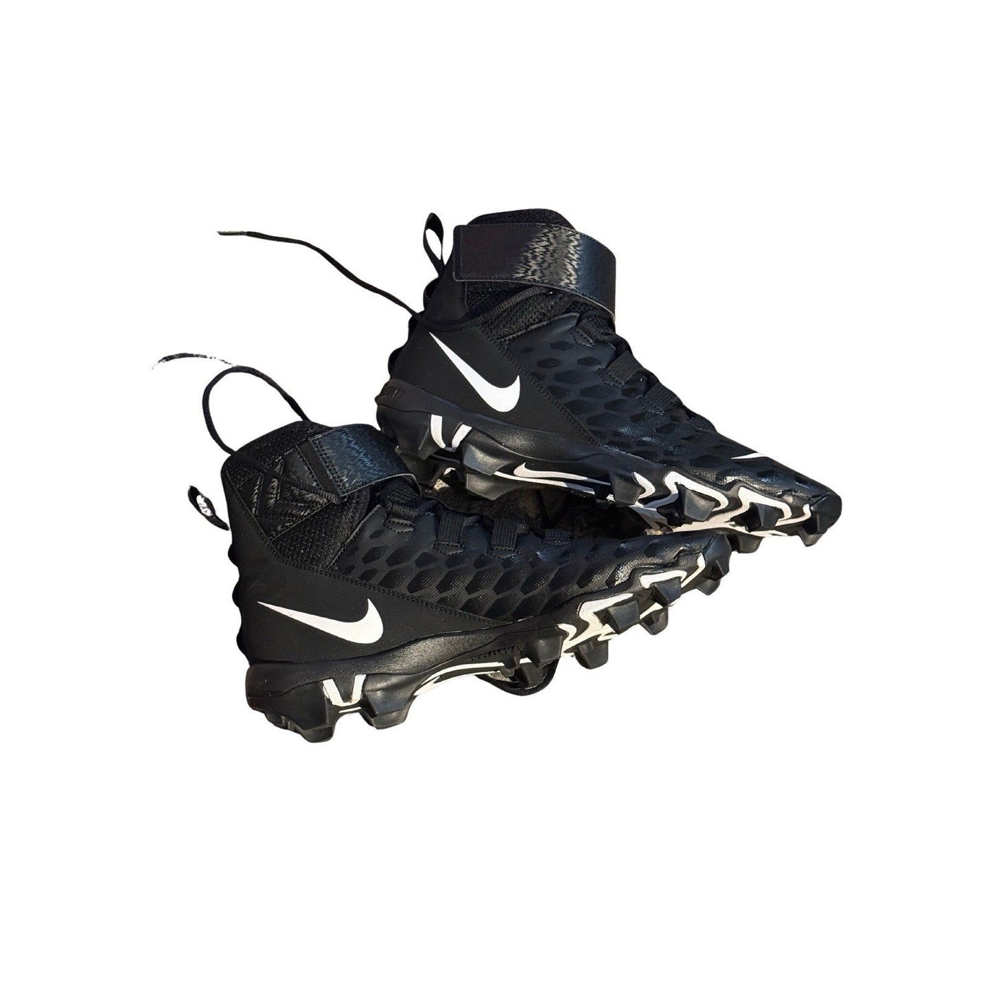Nike Force Savage Shark 2 Lineman Football Cleats Size 12 Men Black AQ7722-001