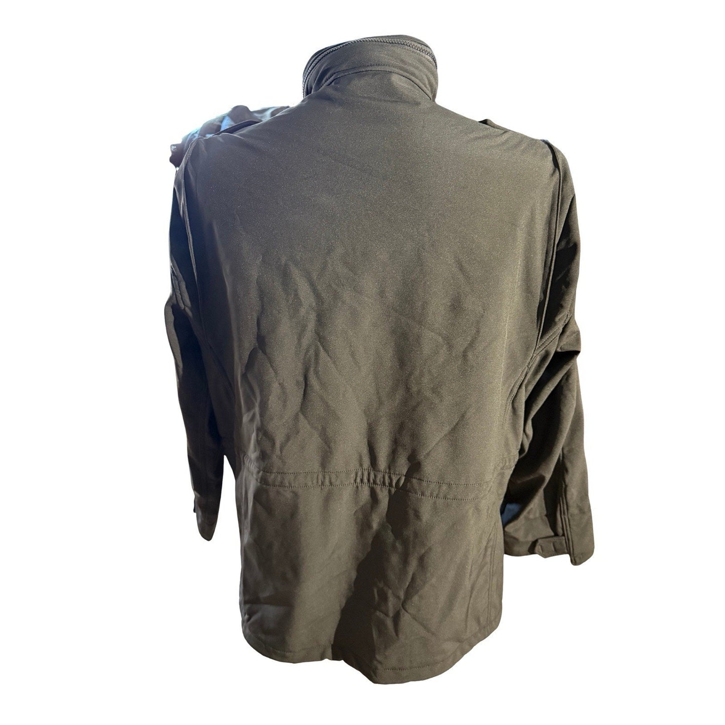 Rothco M-65 Field Jacket Large Regular Black Army Military Quilted Liner Hood