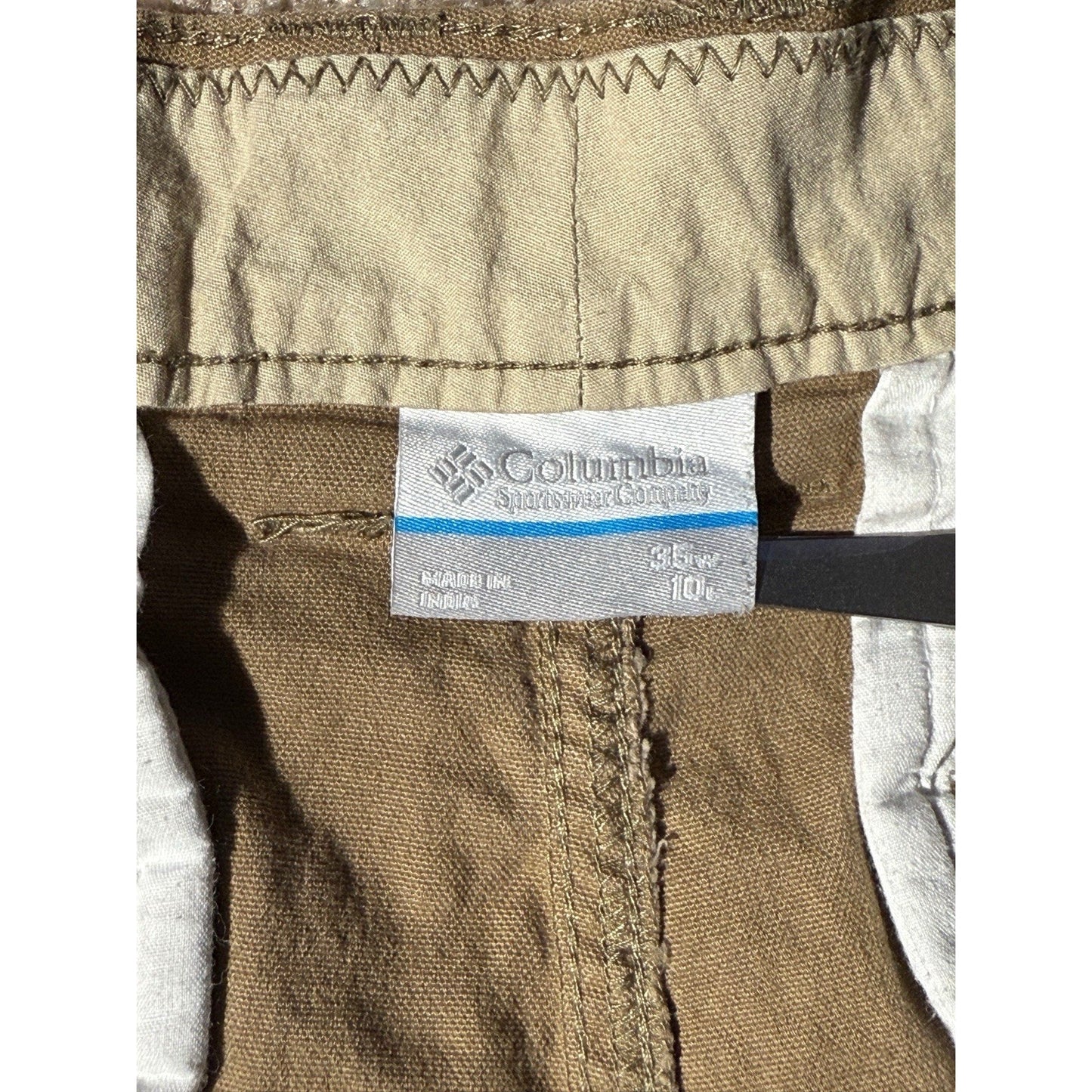Columbia Men’s Shorts 36W Khaki Regular Fit Cotton Stretch Outdoor Hiking Casual