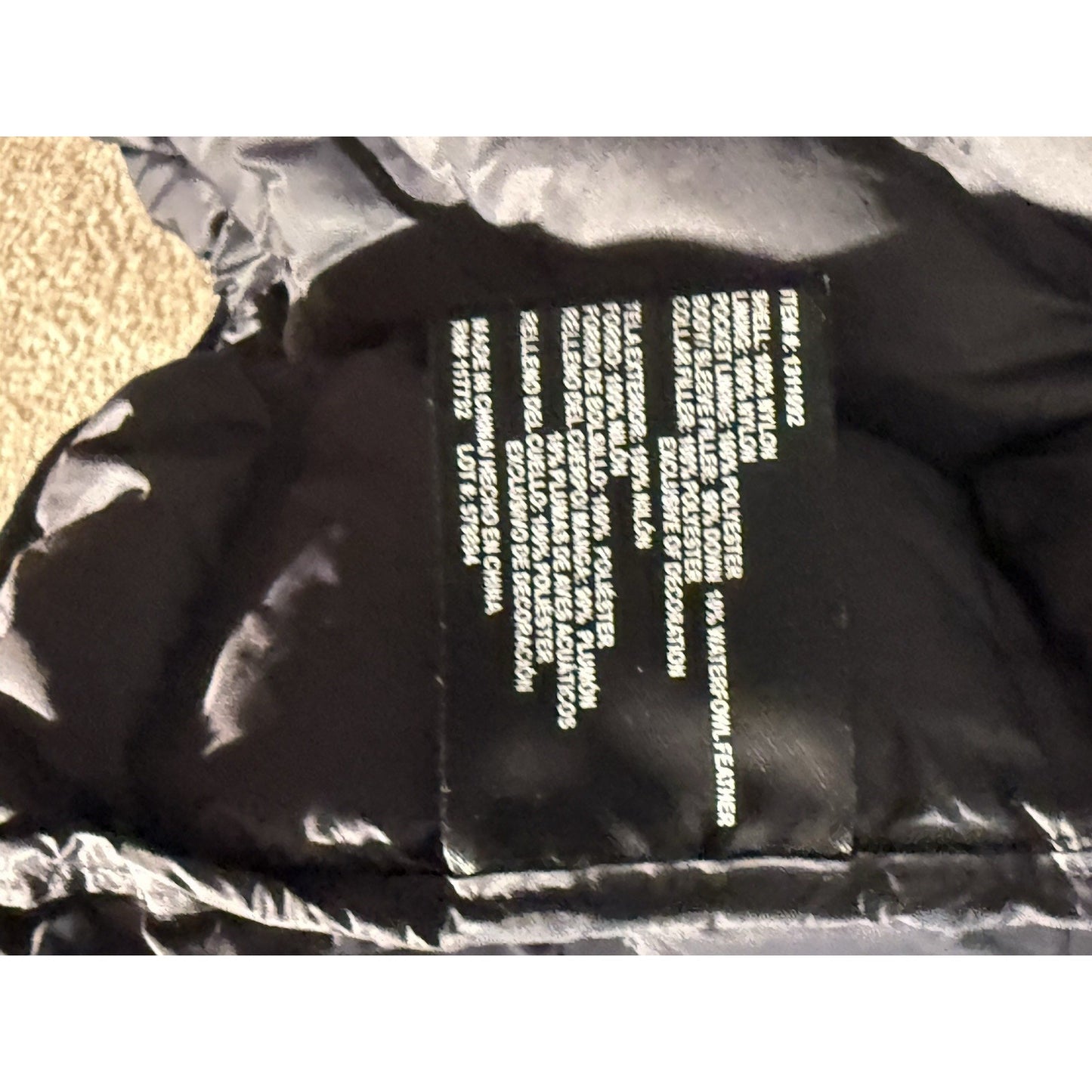 Gerry Men’s XXL Down Puffer Jacket Gray Lightweight Packable 90/10 Down Fill