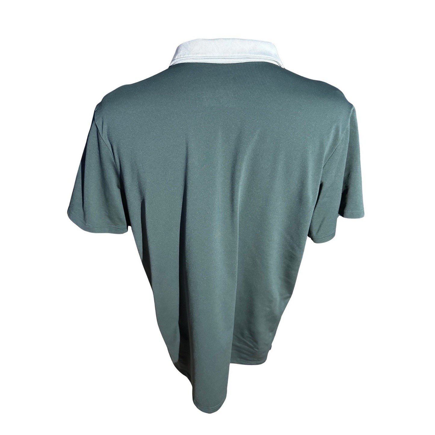 Nike Dri-FIT Men’s Polo Shirt XL Gray Green Colorblock Tennis Golf Athletic