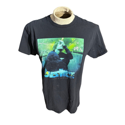 Justin Bieber Purpose World Tour Concert Tee Shirt Black Graphic Band Merch L