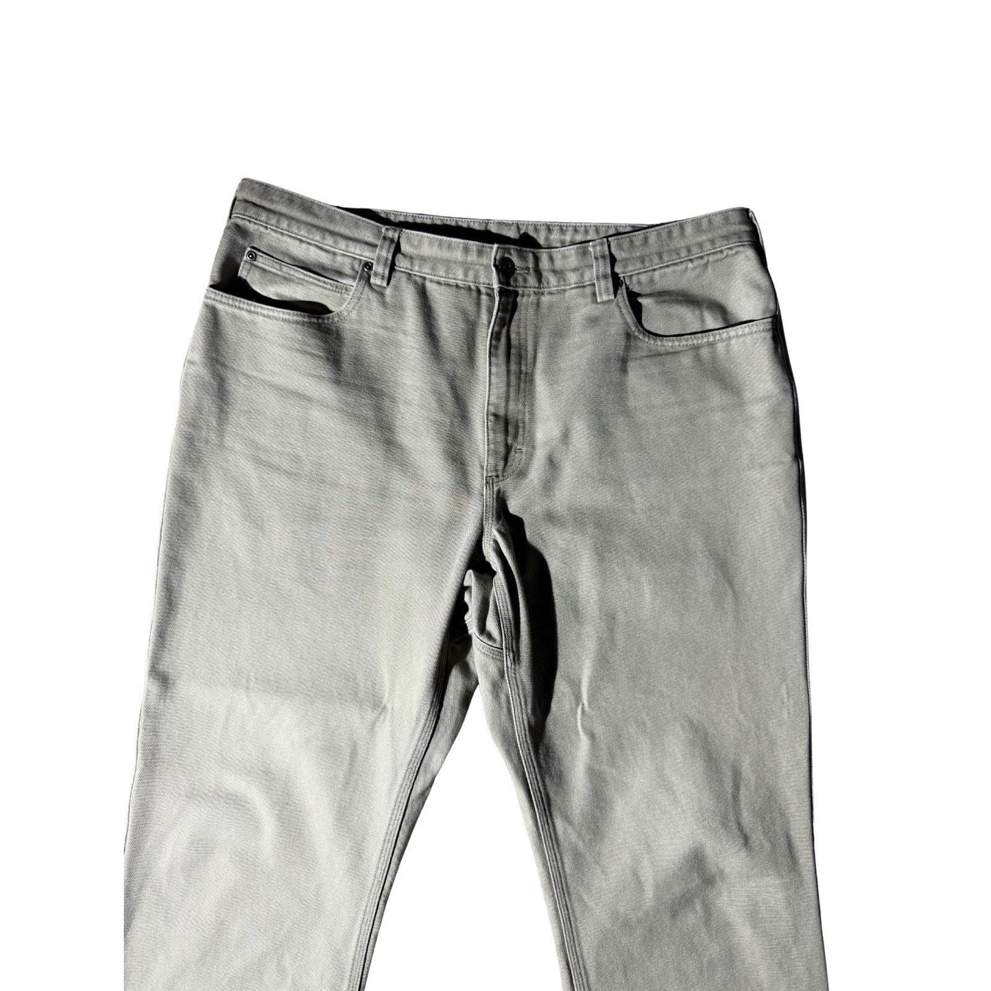 Duluth Trading Co 40x34 Gray Cotton Work Pants Heavy Duty Canvas Utility