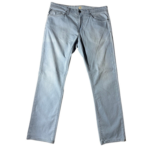 Agave Denim Rocker Jeans Cliffs Light Wash Slim Straight 34x32 USA