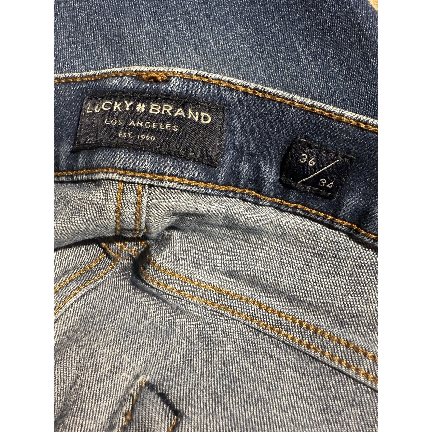 Lucky Brand 410 Athletic Slim Jeans Men’s 36x34 Medium Wash Stretch Denim