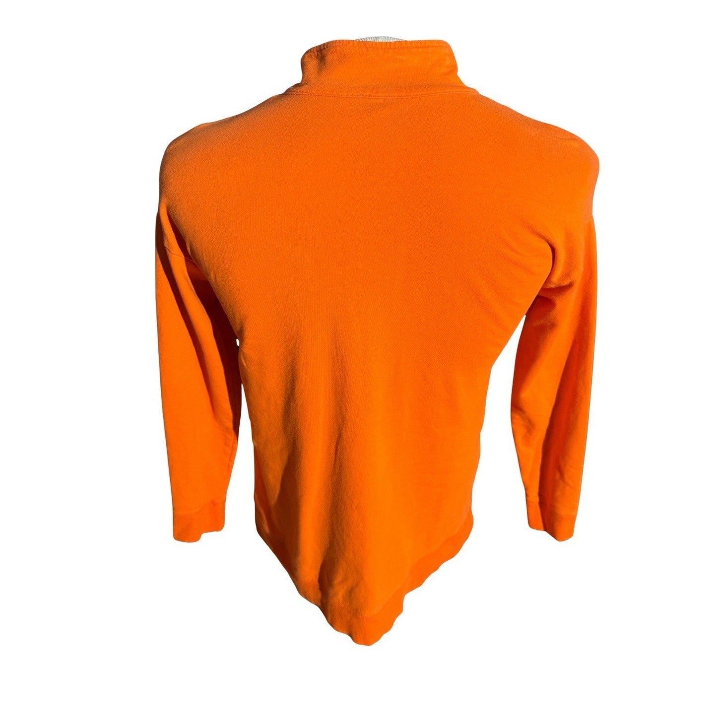 T by Talbots Women’s Orange Quarter Zip Pullover Top SP Cotton Stretch