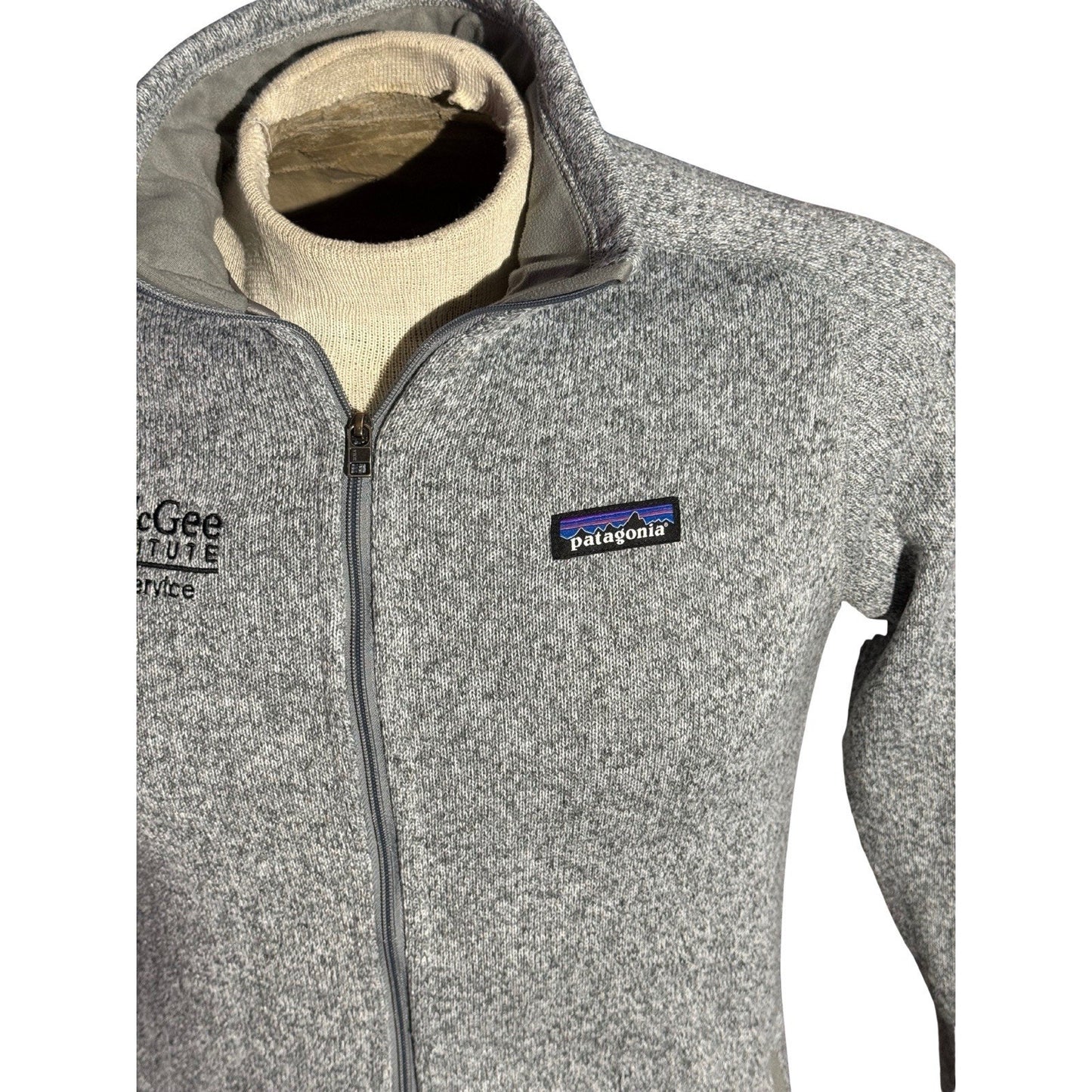 Patagonia Women’s Better Sweater Fleece Jacket Gray M Embroidered Dean McGee