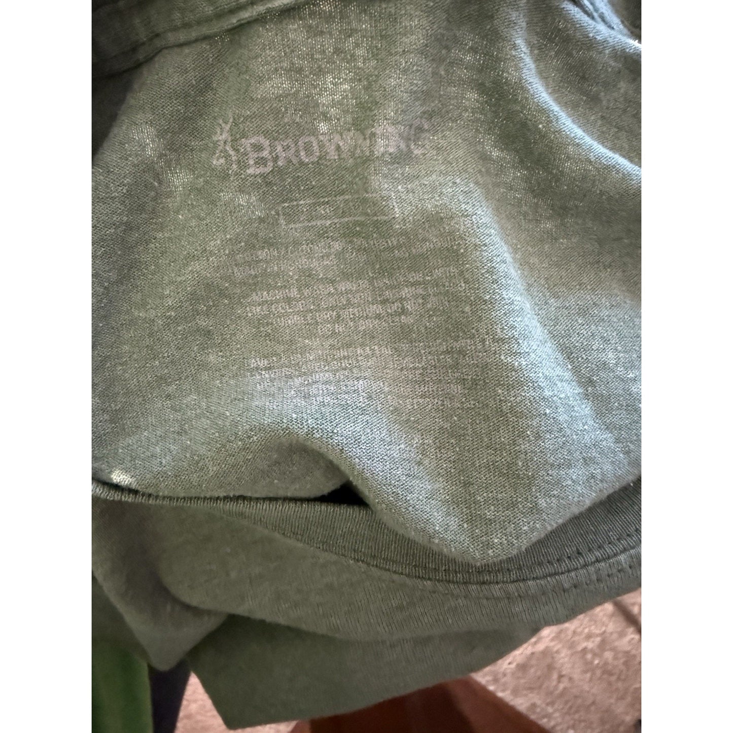 Browning Arms Co. Graphic T-Shirt Men’s XL Heather Green Outdoor Hunting