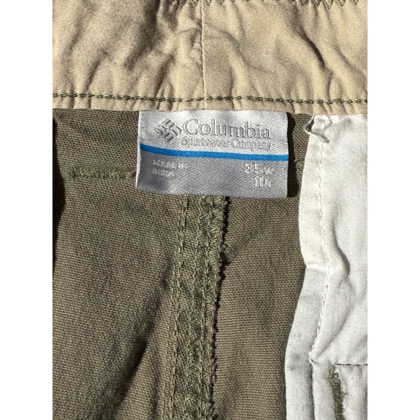 Columbia Men’s Shorts 35W Gray OMNI-SHADE Cotton Stretch Outdoor Hiking Casual