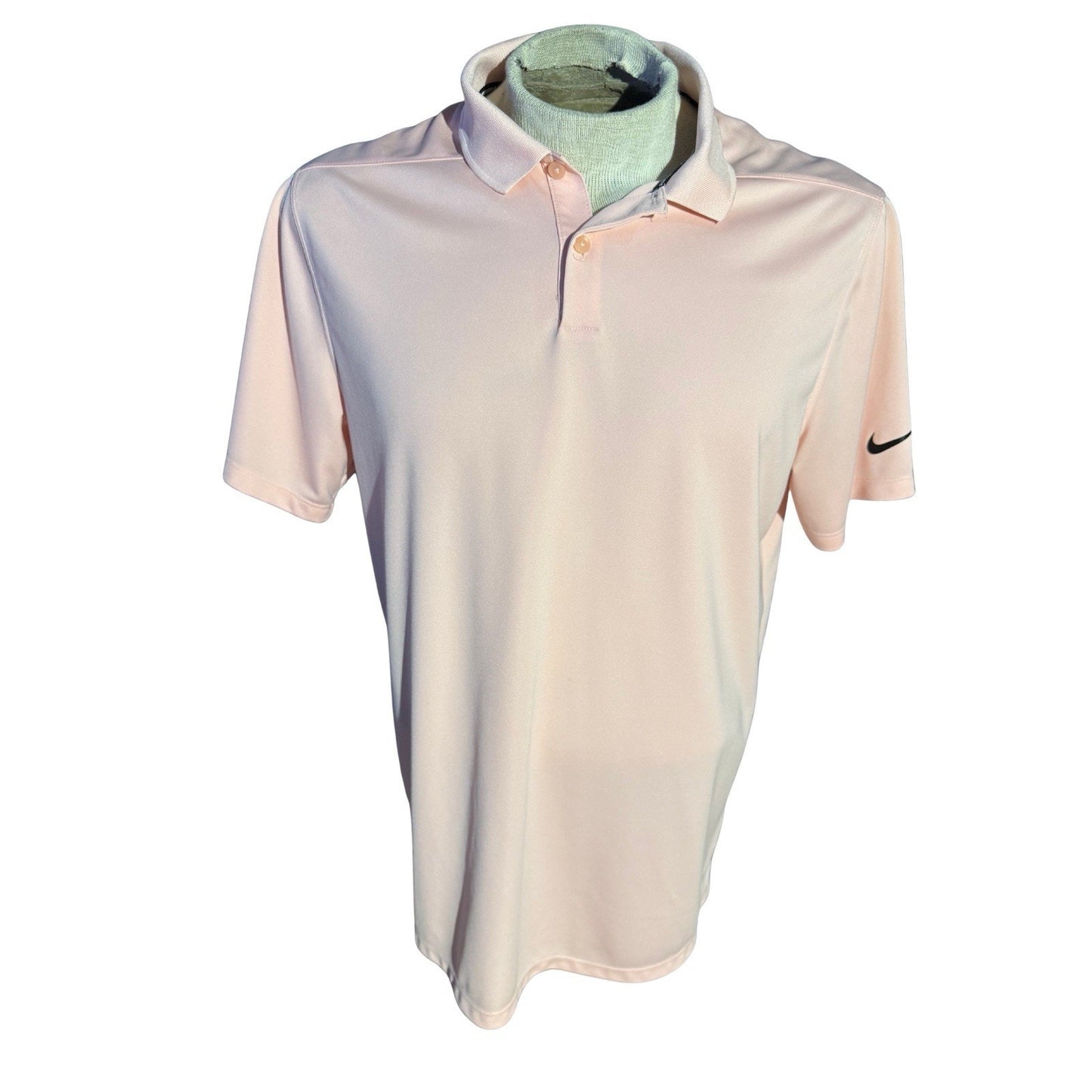 Nike Dri-Fit Golf Polo Shirt Mens Size Large Pink Short Sleeve