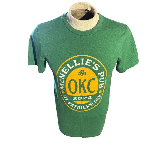 McNellie’s Pub OKC St. Patrick’s Day 2024 Green T-Shirt Men’s M Bella Canvas 260