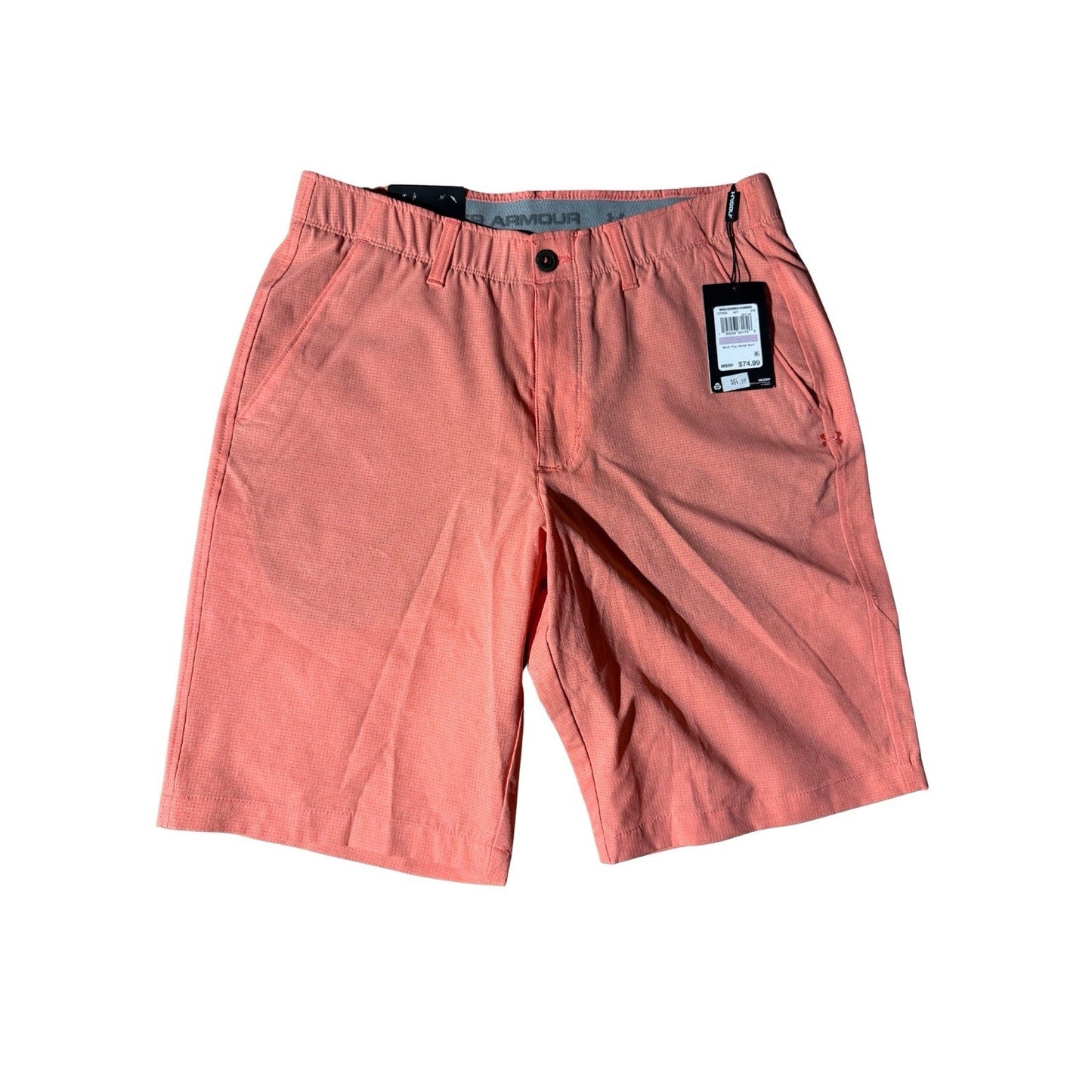 Under Armour Men’s Golf Shorts 32 Coral Iso-Chill Stretch 10.5” NWT