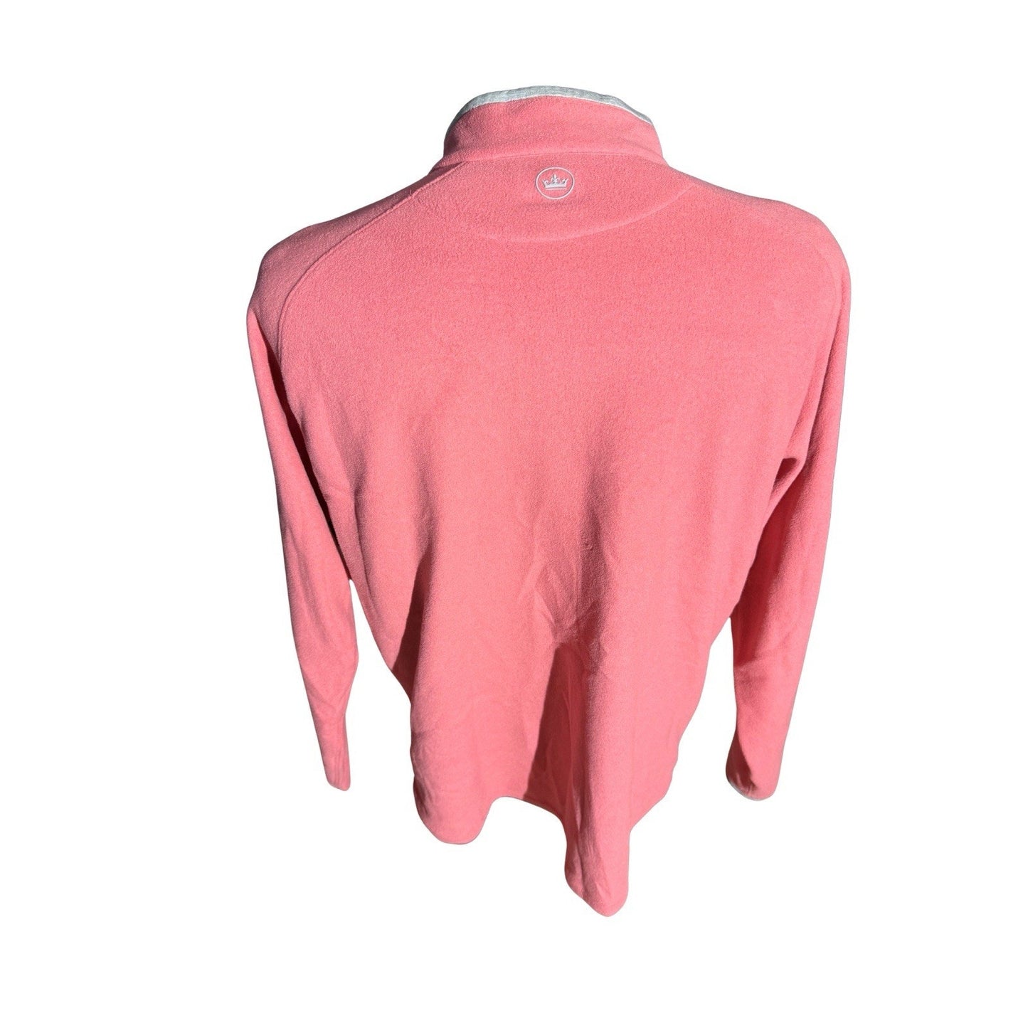 Peter Millar Coral Fleece 1/4 Zip Pullover Men’s Large Golf Casual Sweater