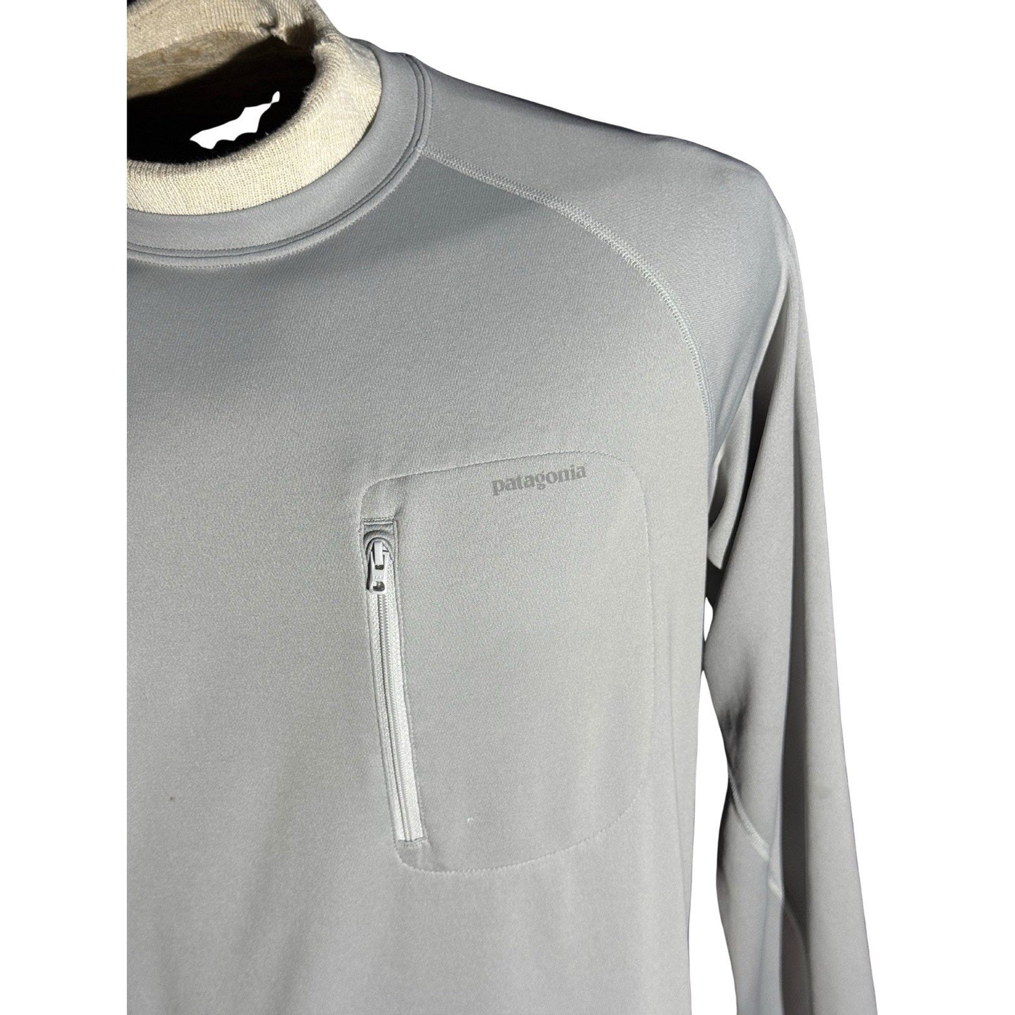 Patagonia Capilene 3 Midweight Base Layer Shirt Men M Gray Long Sleeve Polartec