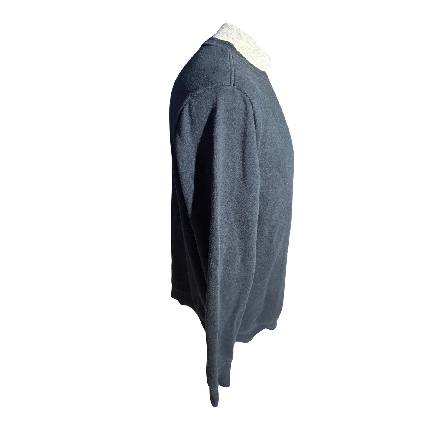 Vans Men’s Medium Black Crewneck Sweatshirt Floral Pocket Long Sleeve Pullover