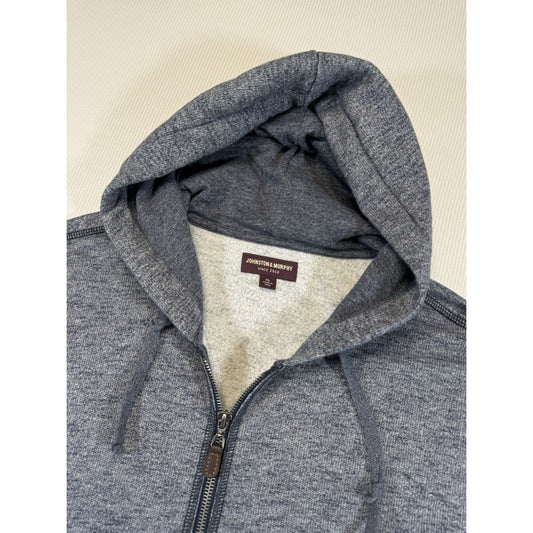 Johnston & Murphy Sherpa Lined Full Zip Hoodie Mens XL Gray