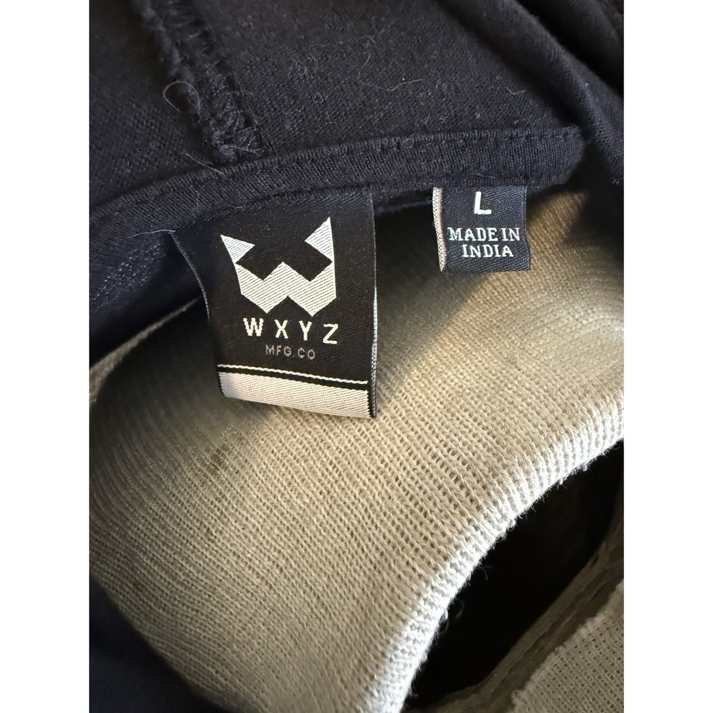 WXYZ MFG Co Hoodie Skull Graphic Long Sleeve Lightweight Black Men’s Large