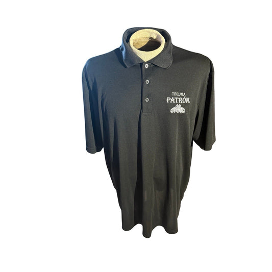 Patrón Tequila Core365 Polo Shirt Black 3XL Embroidered Logo Promo Bar 256