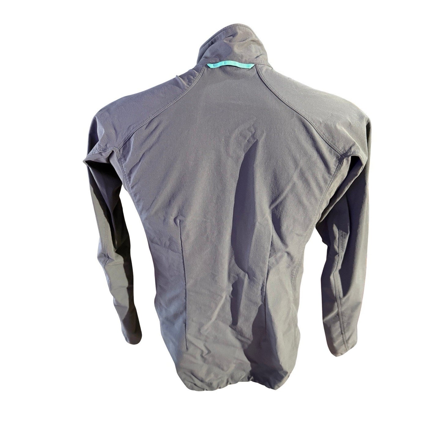 Haglöfs Lizard II Softshell Jacket Women’s L Gray Aqua Trim Hiking Outdoor