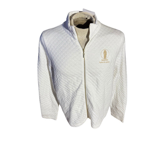 Gear for Sports Beecher Turks & Caicos Resort Full Zip Jacket White XL NWT