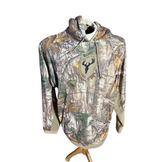 ScentBlocker Hoodie L Realtree Camo Pullover Hunting Deer Logo Polyester