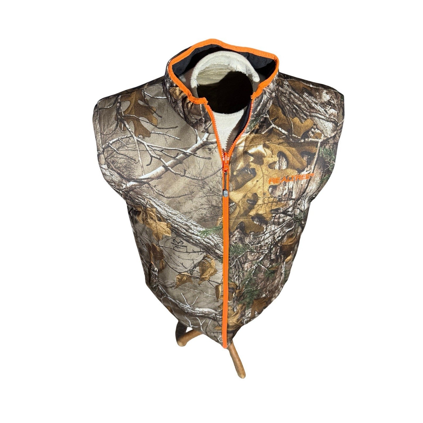 Realtree Camo Hunting Vest Men’s L Reversible Black / Xtra Pattern Outdoor Gear