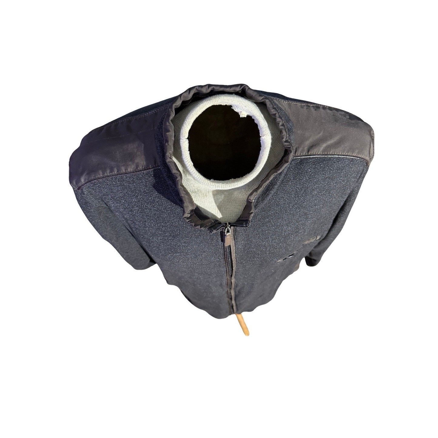 Johnston & Murphy Men’s XXXL Full Zip Jacket Black Gray Cotton Blend