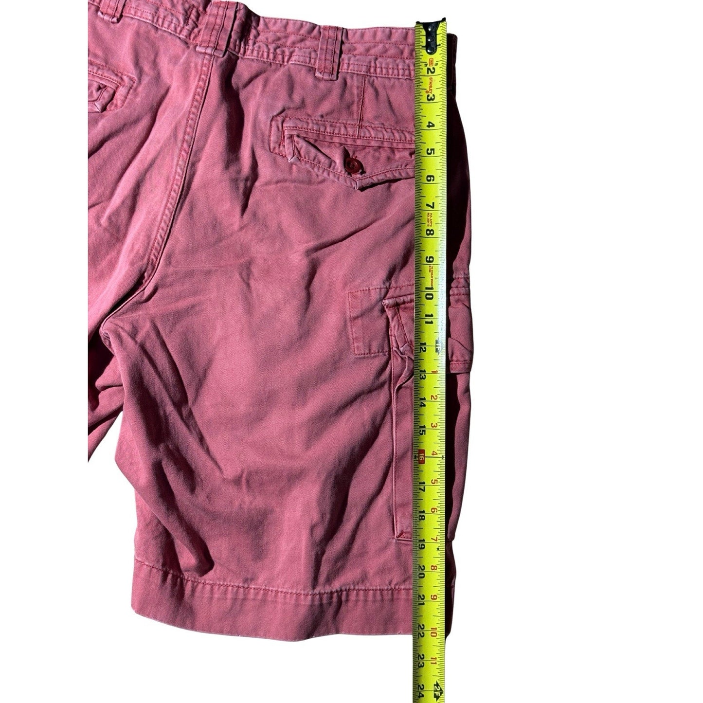 Polo Ralph Lauren Shorts 36 Pink Red Cargo Chino Utility Pockets Summer Casual