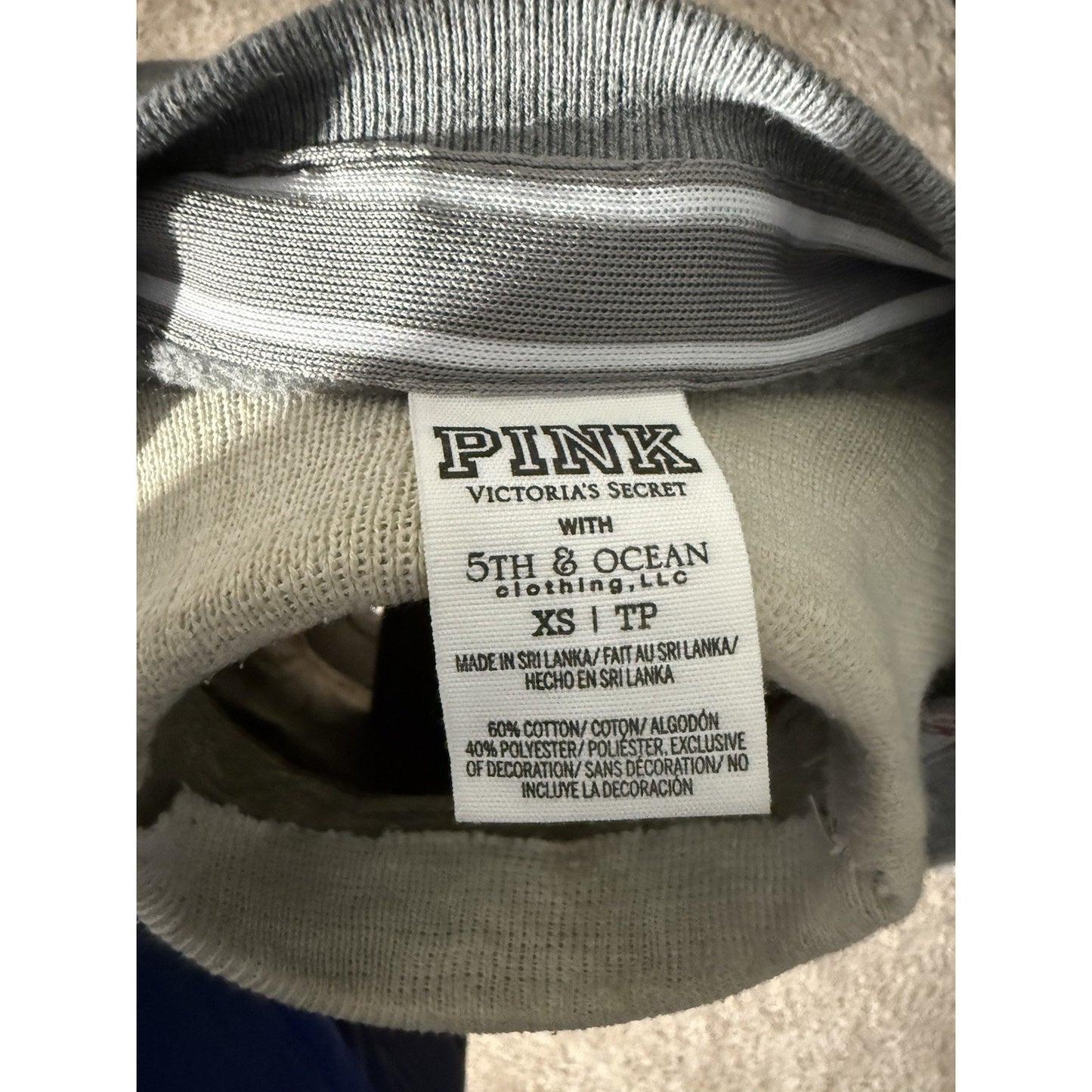 Victoria’s Secret PINK OU Sooners Gray Long Sleeve Sweatshirt XS