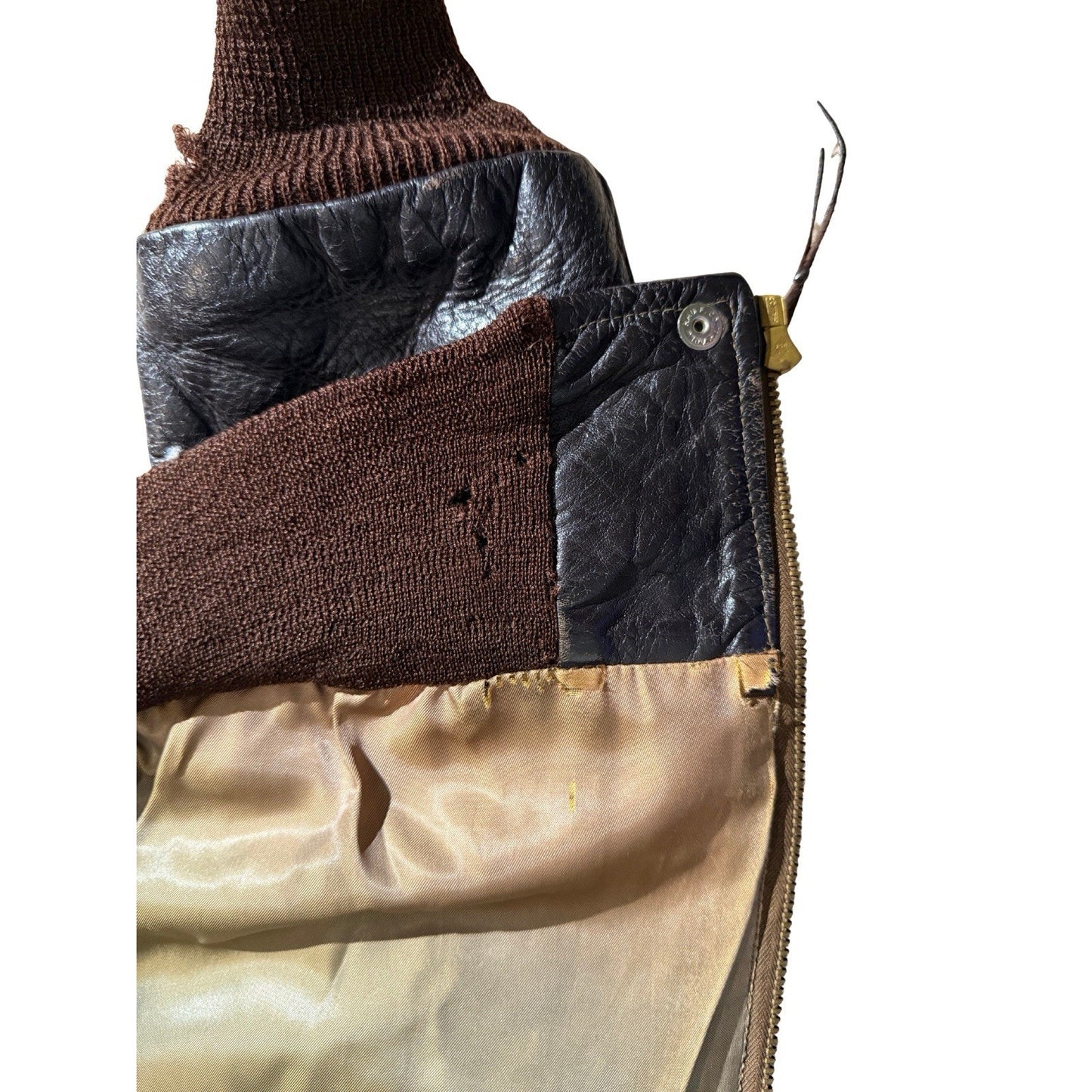 Vintage 1949 Sierra Sportswear Horsehide Leather Jacket Sz 40 Union Label USA