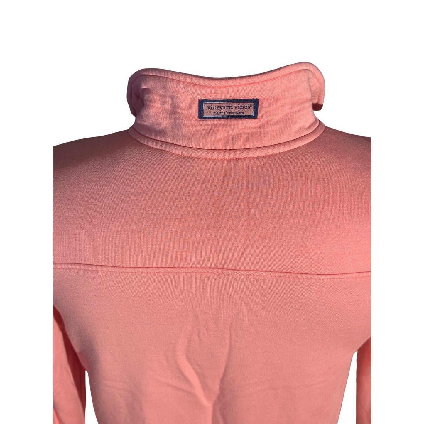 Vineyard Vines Mens Medium M Sweater 1/2 Zip Pullover Blank Collgiate Shep Shirt