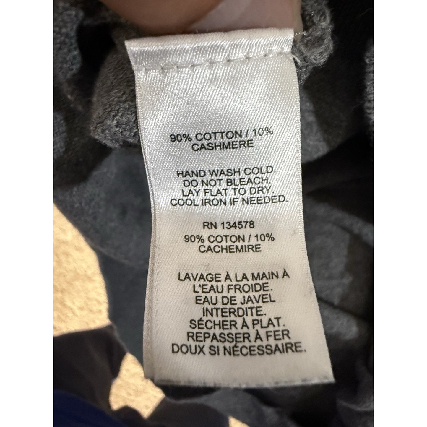 Vineyard Vines Made In Italy Cashmere/Cotton Blend 1/4 Zip Sweater Mens Size XL