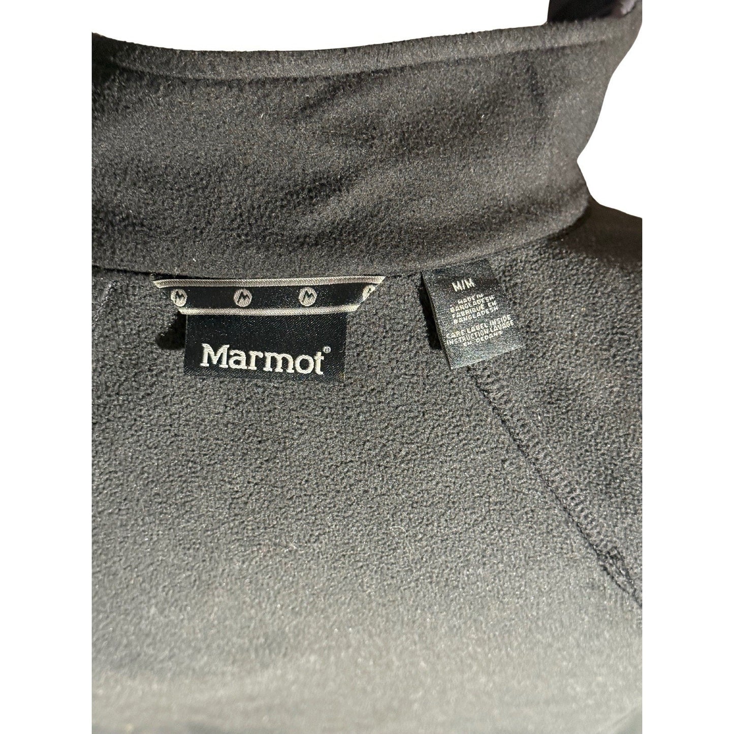 Marmot Softshell Jacket Men M Black Full Zip Wind Resistant Outdoor Hiking Coat