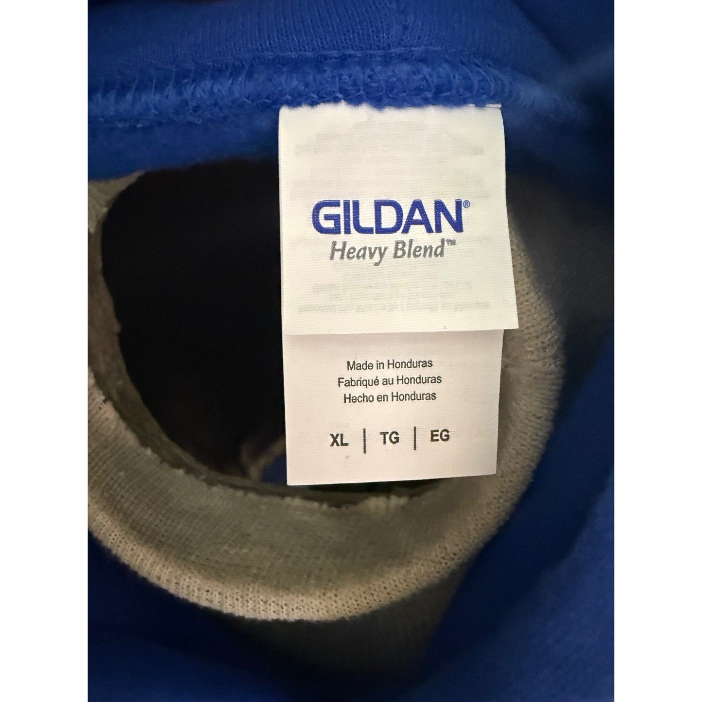 Gildan Heavy Blend Hoodie XL Blue Oklahoma Bulleit Bourbon Whiskey Promo