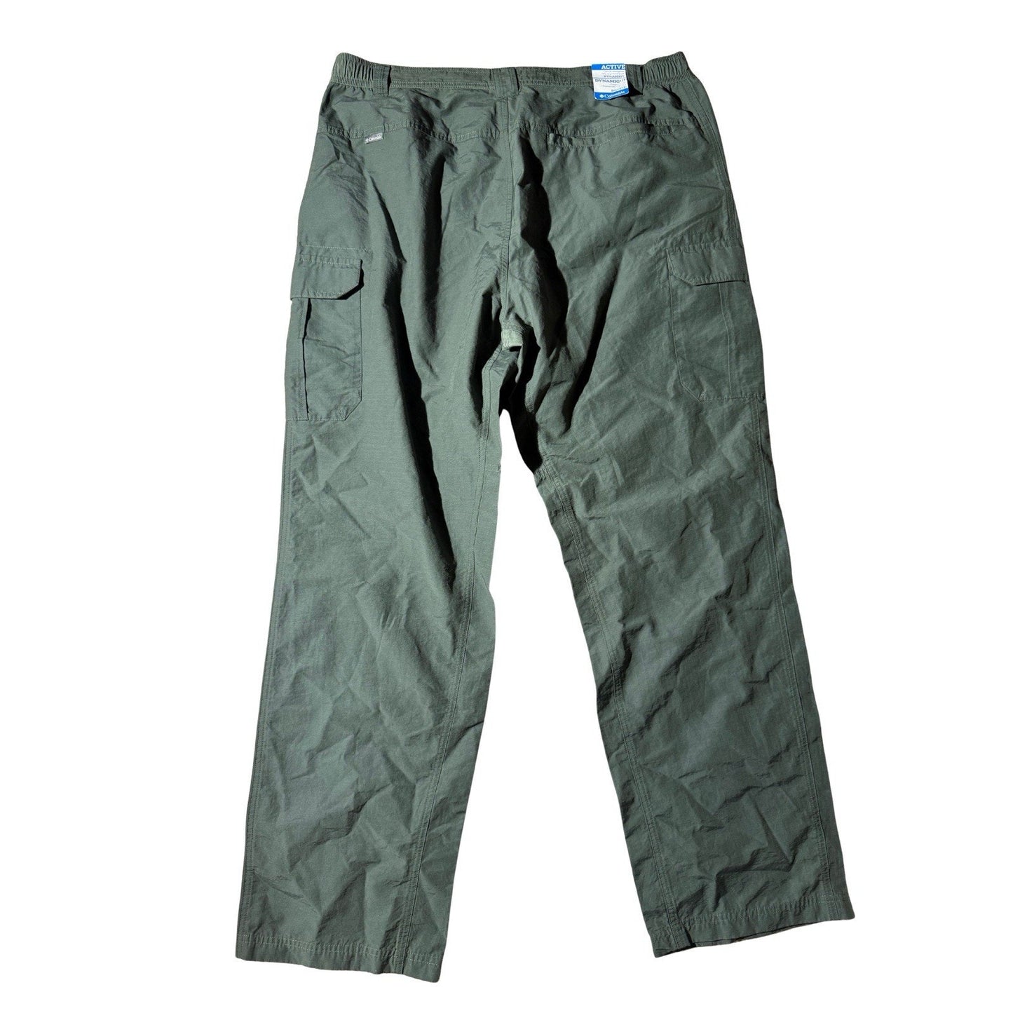 Columbia Men’s Omni-Shade Cargo Pants L 32L Green Active Fit NWT Sun Protection