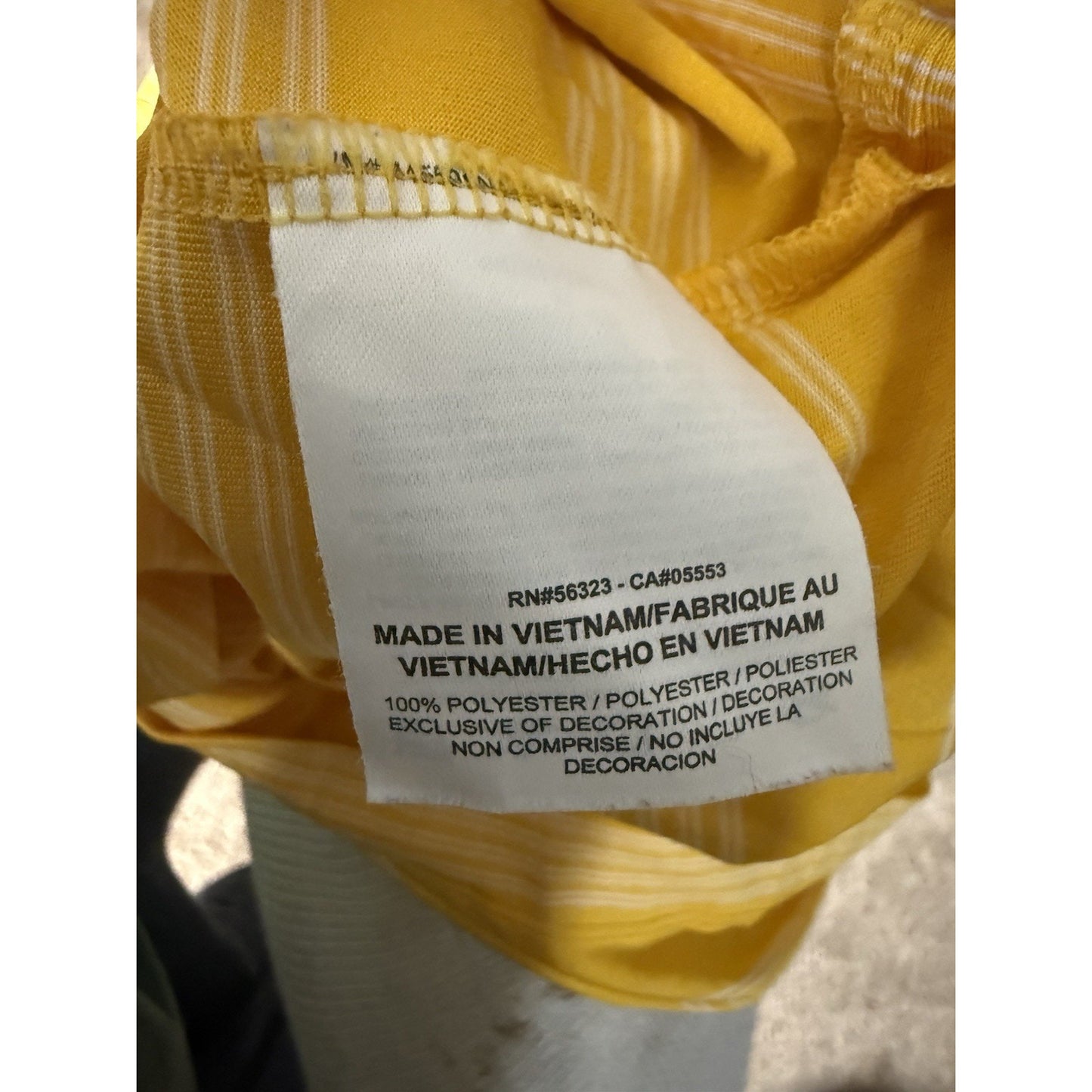 NEW Nike Golf Polo Shirt Mens Large Yellow Striped Tour Performance Dri-Fit