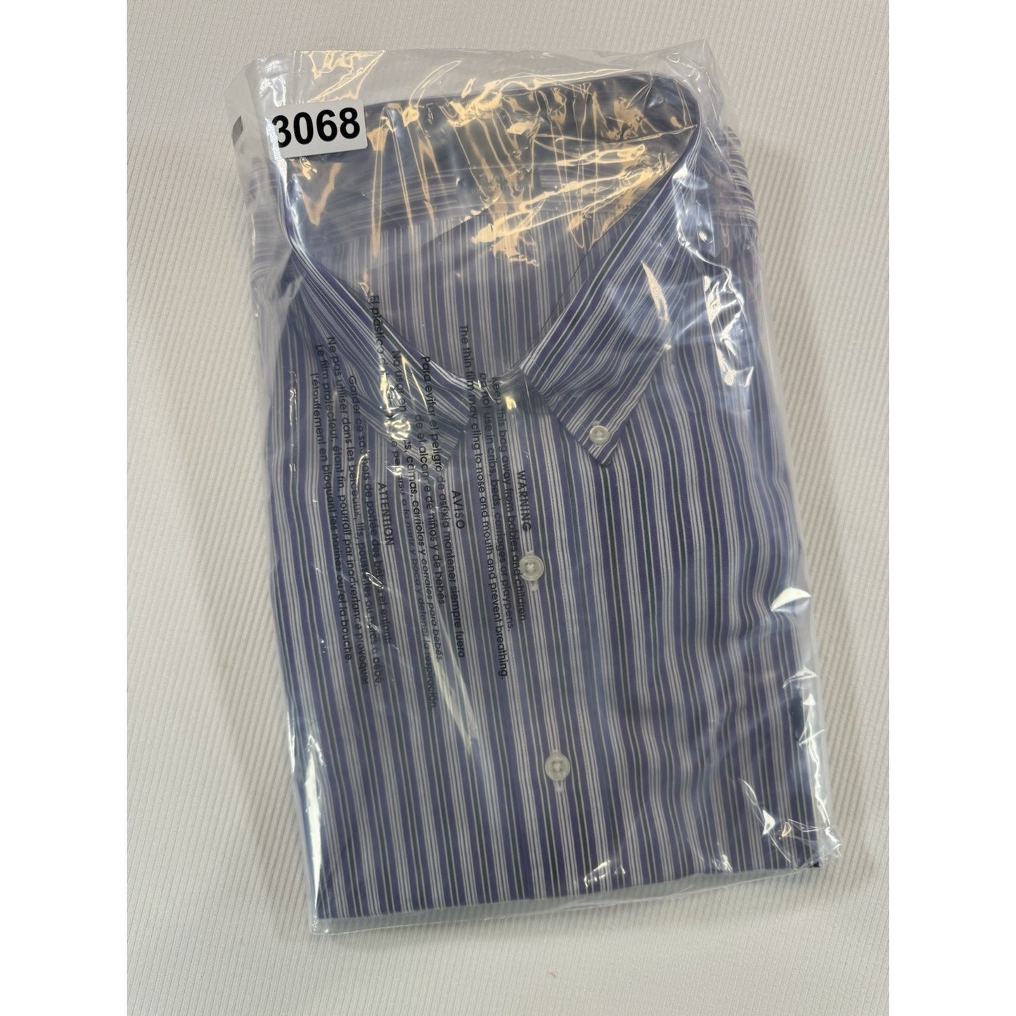 NWT Ralph Lauren Blake XL Purple Stripe Button Down Dress Shirt