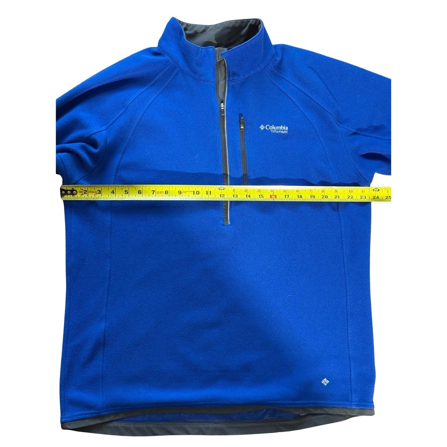 Columbia Titanium Omni-Heat Fleece Pullover Blue 1/2 Zip Men’s Large