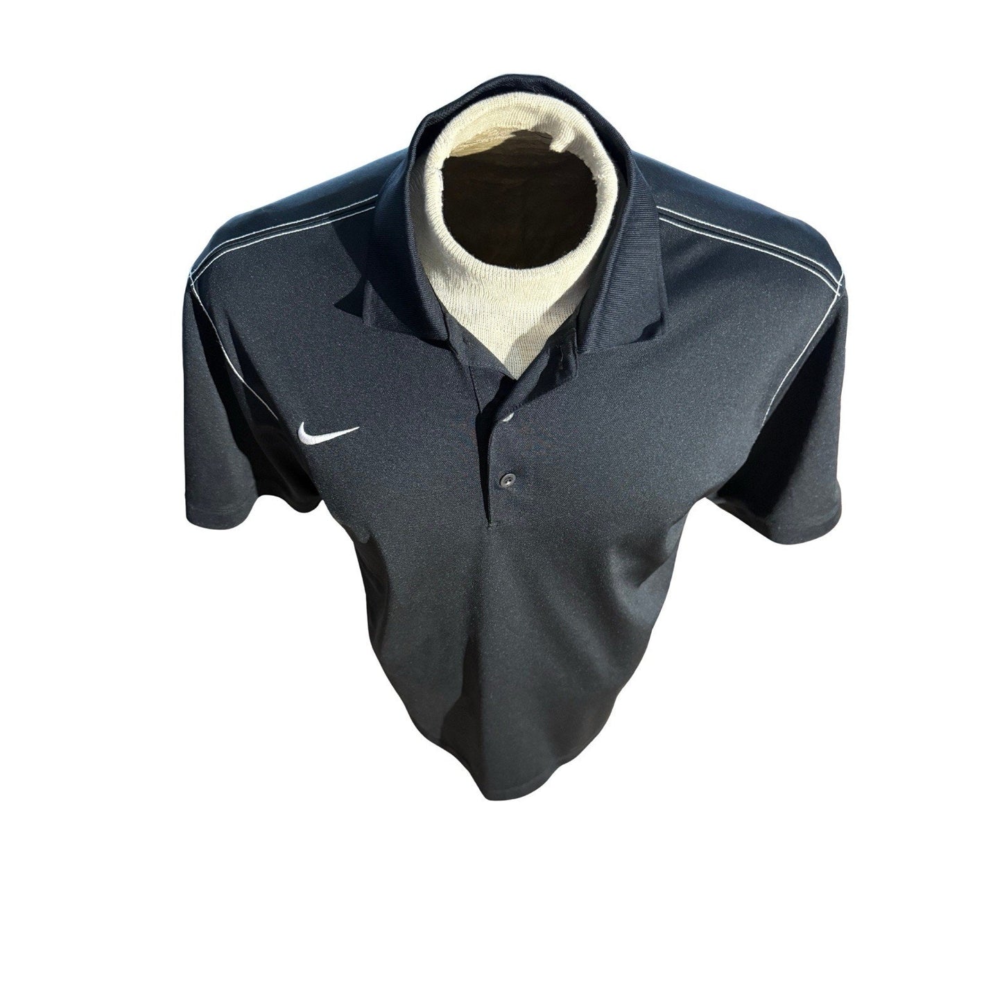 Nike Golf Dri-Fit Polo Shirt Black Jack Daniel’s Old No. 7 Logo Men’s Medium