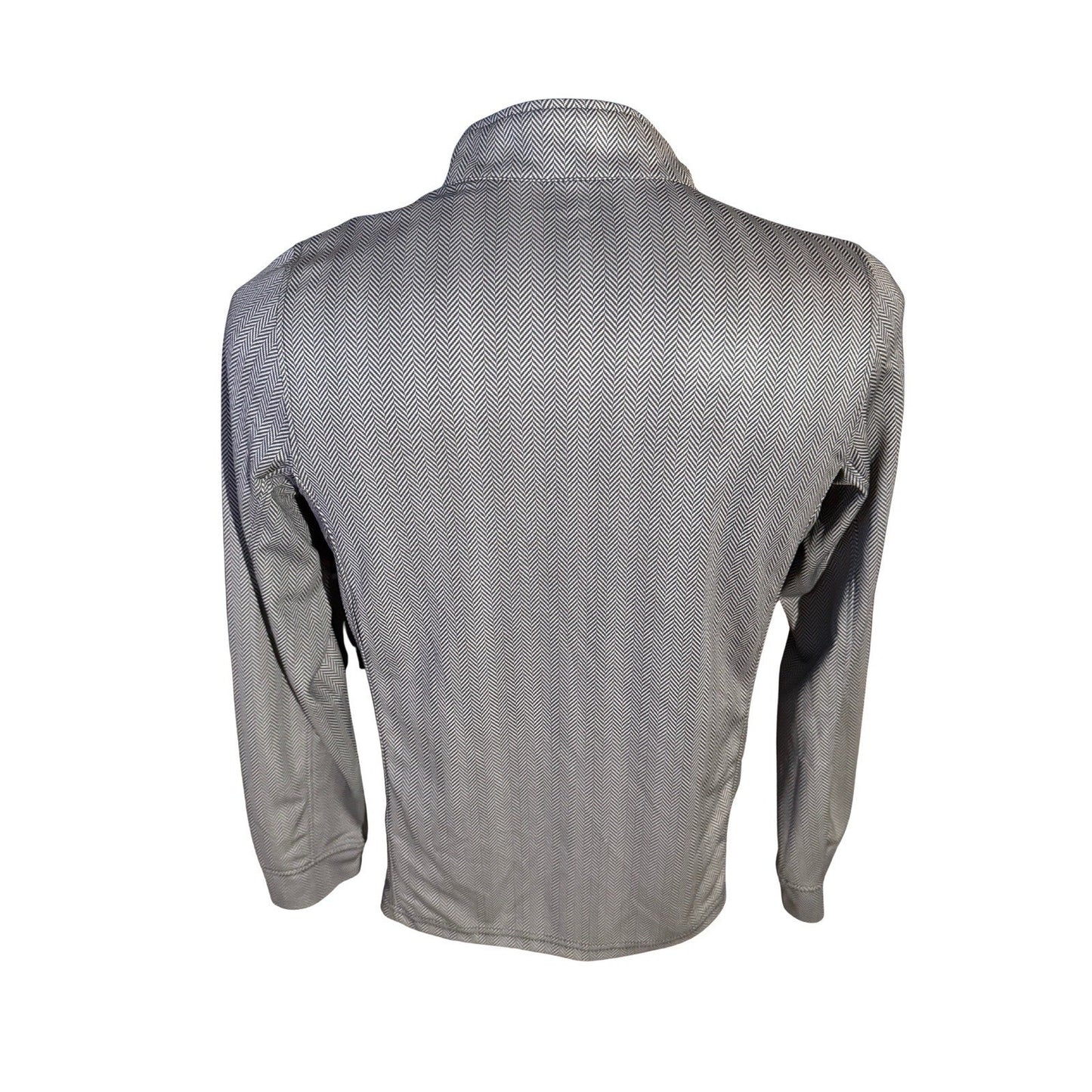 Vansport Women’s Full Zip Jacket Medium Black Herringbone Knit USA Logo