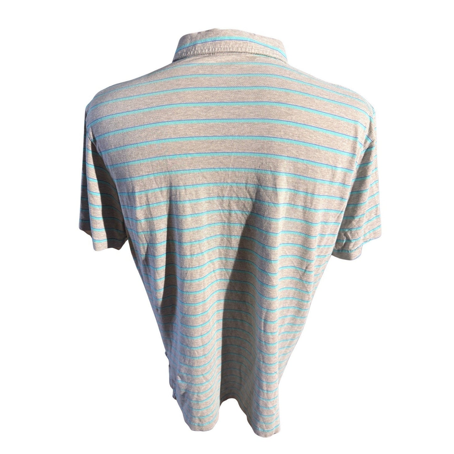 Patagonia Striped Pocket Polo Shirt Mens Large Organic Cotton Casual