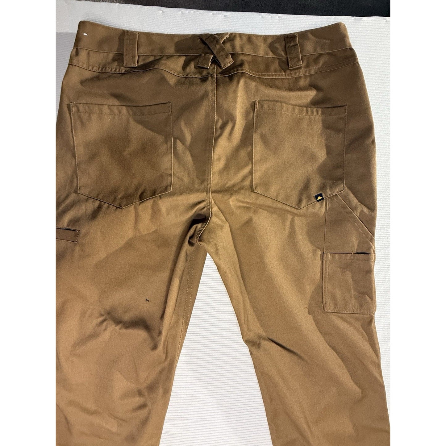 Caterpillar Men’s Work Pants 36x32 Brown Utility Twill Durable Workwear CAT