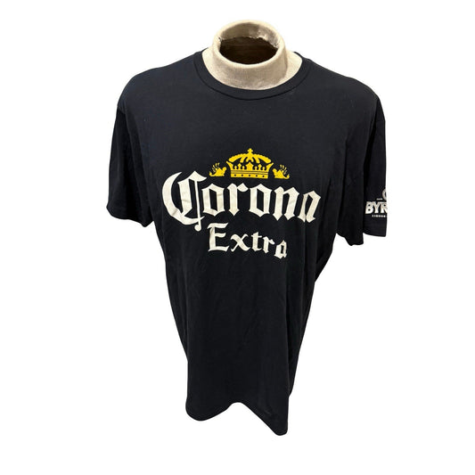 Corona Extra Beer T-Shirt Black Logo Promo Tee Byron’s Liquor Men’s XL New
