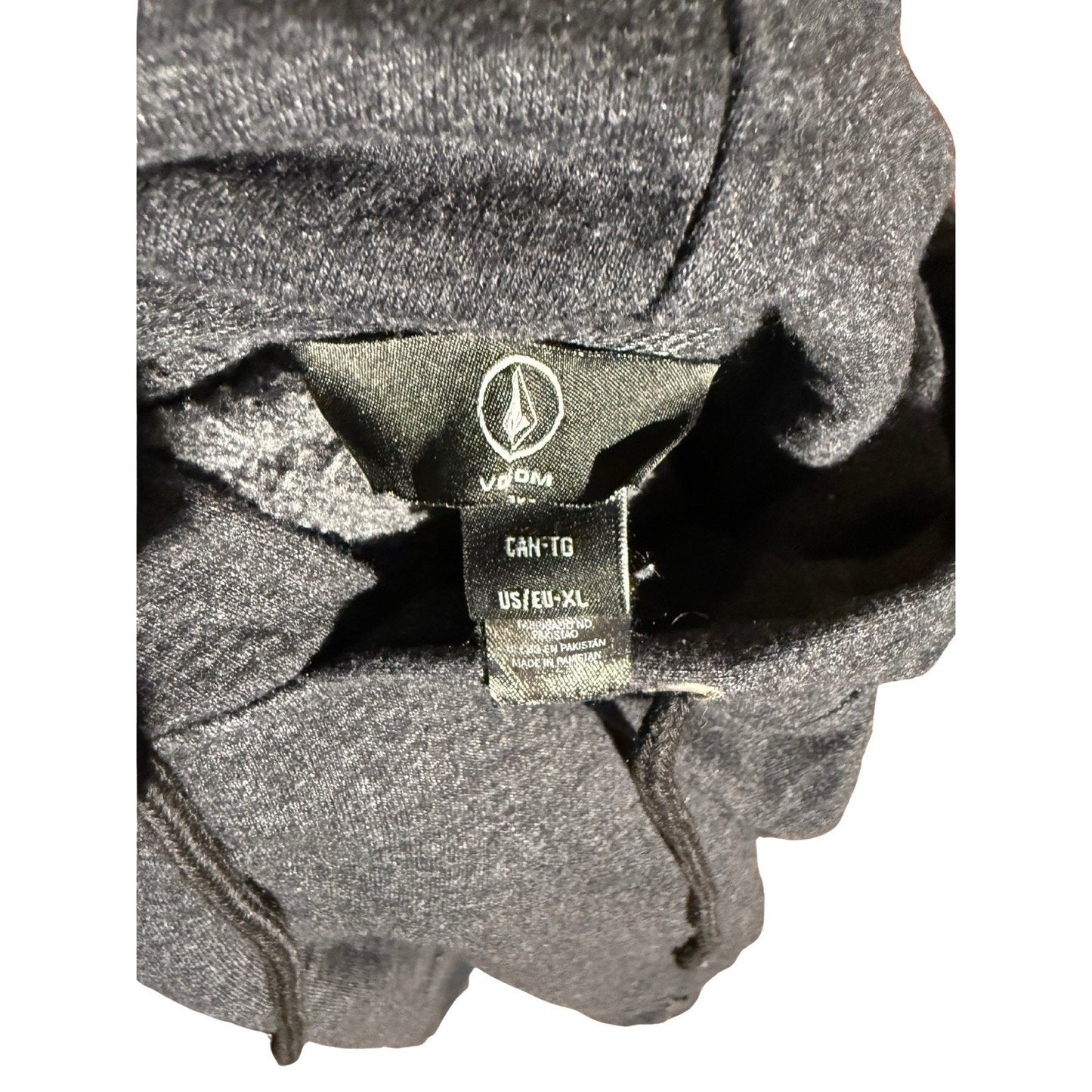 Volcom Men’s Hoodie XL Heather Gray Pullover Sweatshirt Kangaroo Pocket Logo