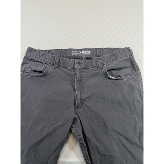 Carhartt Gray Work Relaxed Fit Rugged Flex Pants, BN2291 Men’s Size 38x30