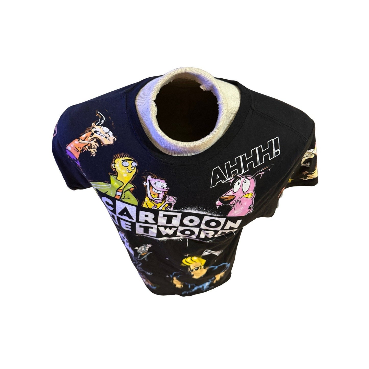 Cartoon Network 2022 Graphic T-Shirt Large Black Johnny Bravo Ed Edd Eddy