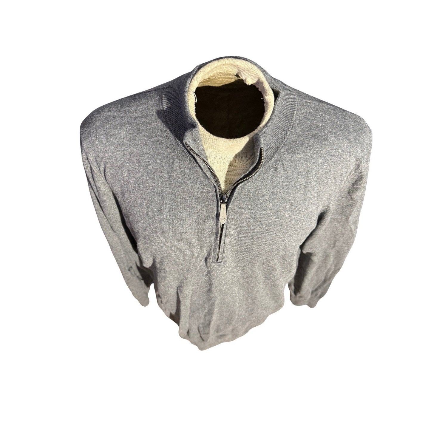 Vineyard Vines Made In Italy Cashmere/Cotton Blend 1/4 Zip Sweater Mens Size XL