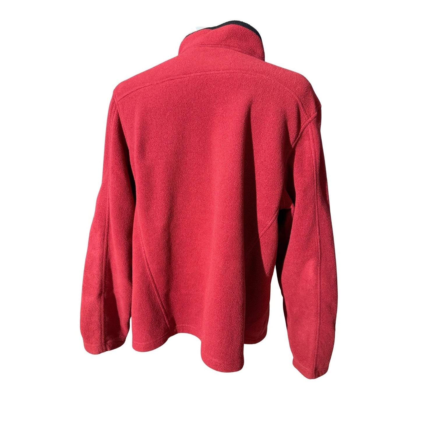 Eddie Bauer Captain Morgan Fleece Jacket 2XL Red Full Zip Promo Logo