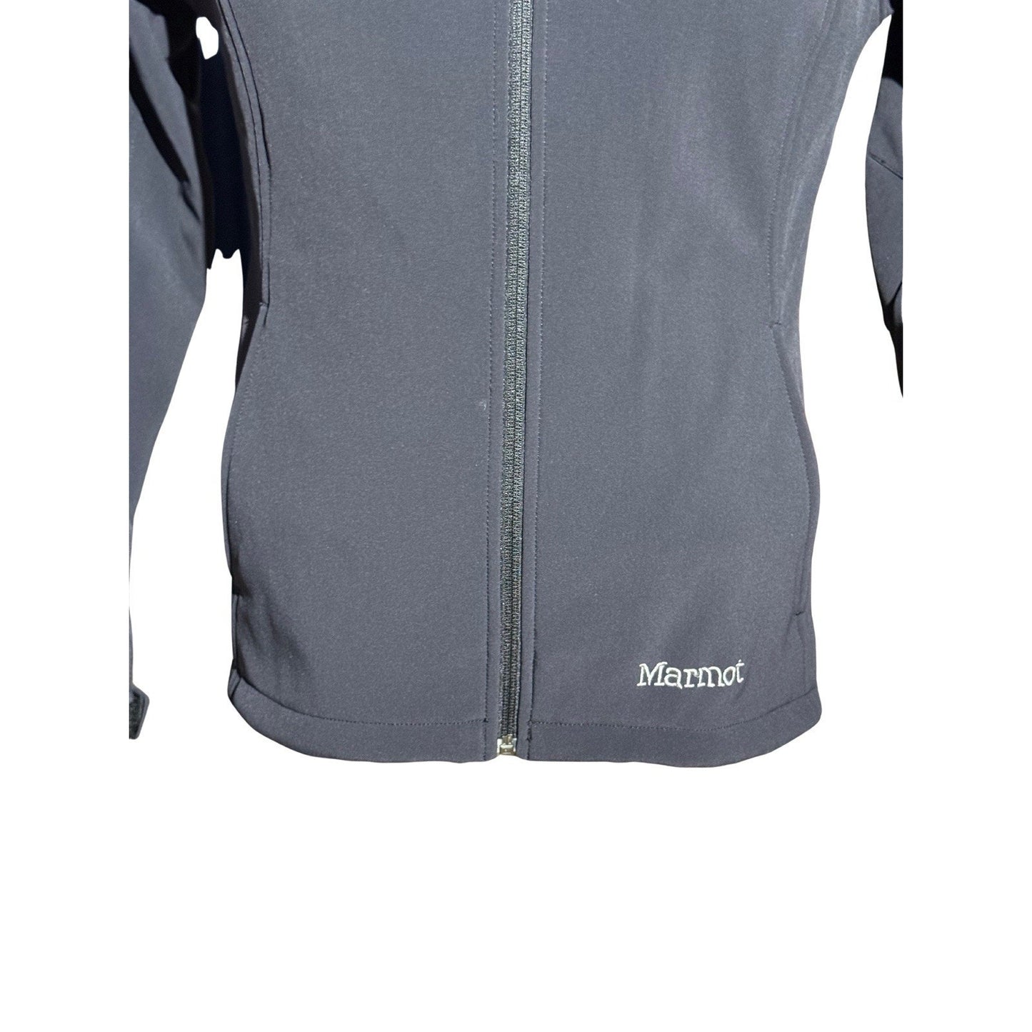 Marmot Softshell Jacket Men M Black Full Zip Wind Resistant Outdoor Hiking Coat