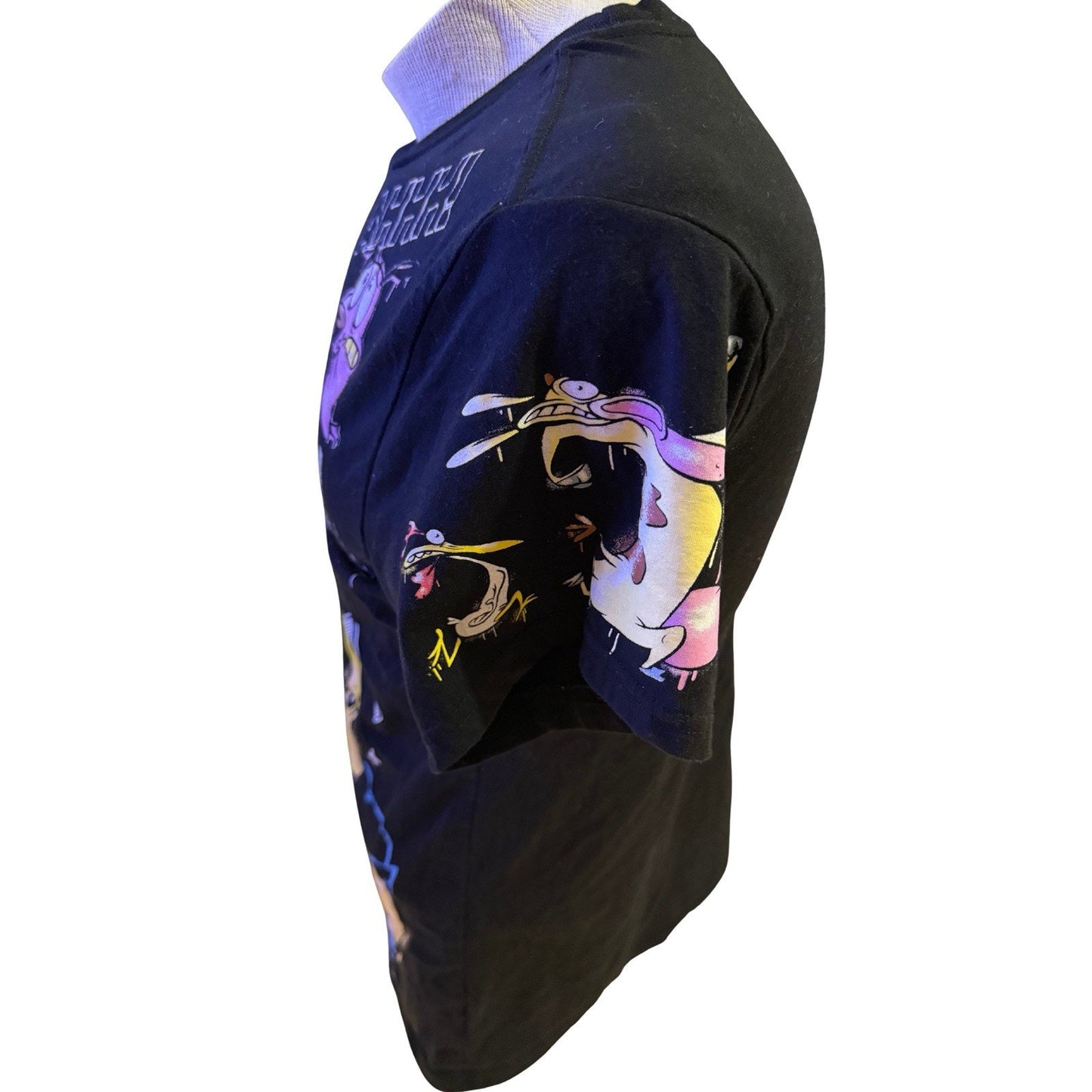 Cartoon Network 2022 Graphic T-Shirt Large Black Johnny Bravo Ed Edd Eddy